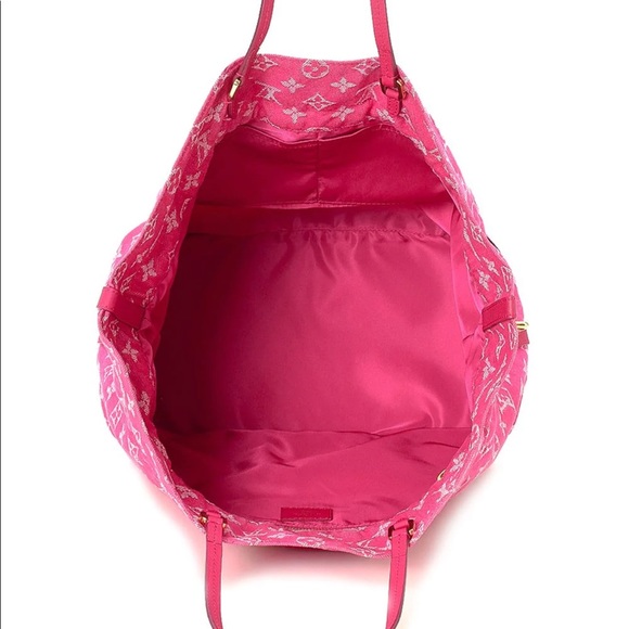 Louis Vuitton Bag Pink Denim Neverfull - Picture 4 of 14